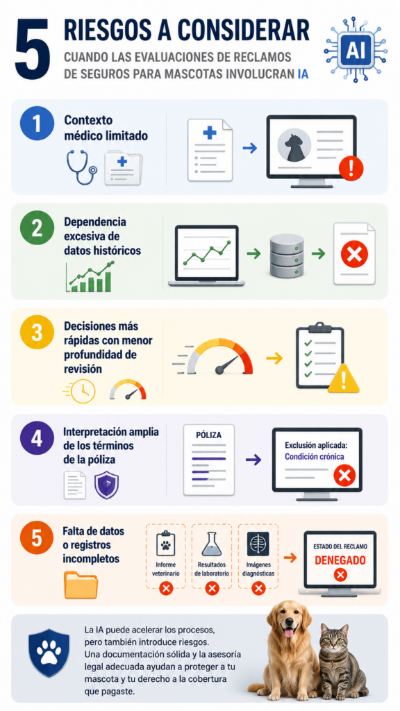 5 riesgos a tener en cuenta cuando el análisis de tu reclamo implica uso de la IA