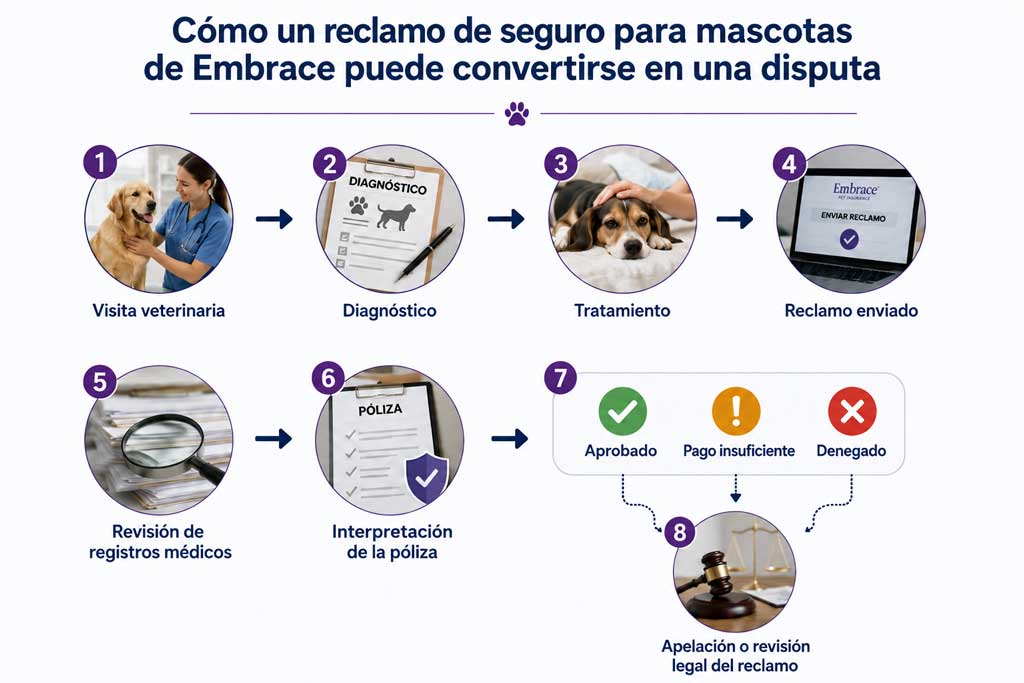 Cómo un reclamo al seguro de Embrace puede convertirse en una disputa